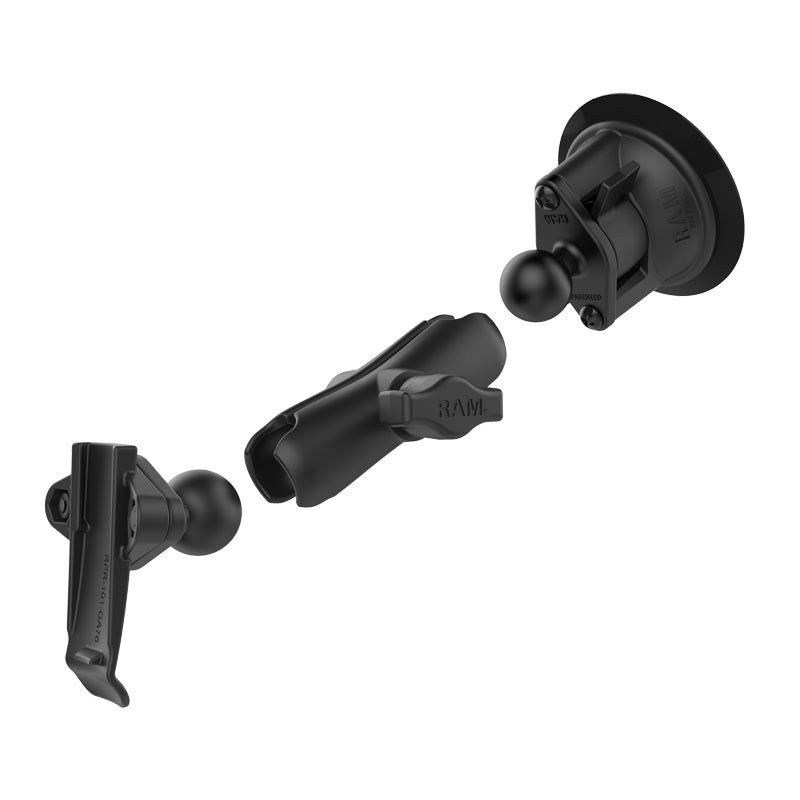 Twist-Lock ™ sugkoppmontering med Garmin ryggradshållare ONE SIZE