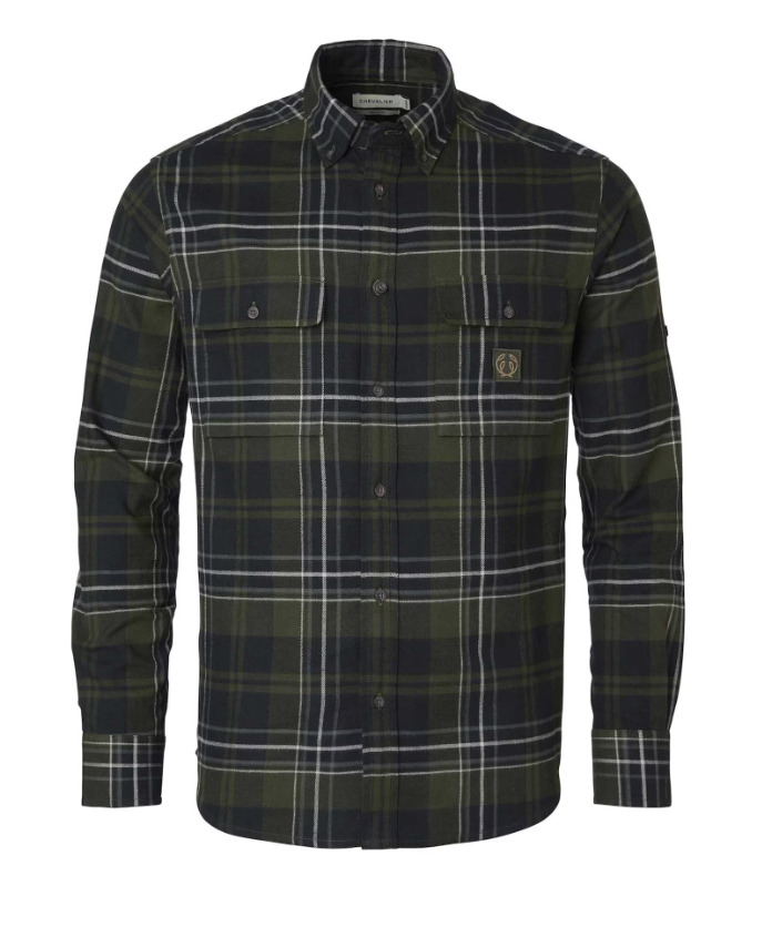 Heron Flannel Shirt Men SOIL BROWN CHECKED / XXL