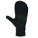 Heat FlexDuo Tunn värmehandske m. luva & silikongrepp SVART / S/M