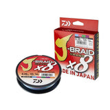J-Braid X8 Grand Multicolor Flätlina STORLEK 0,13 MM & LÄNGD 150 M