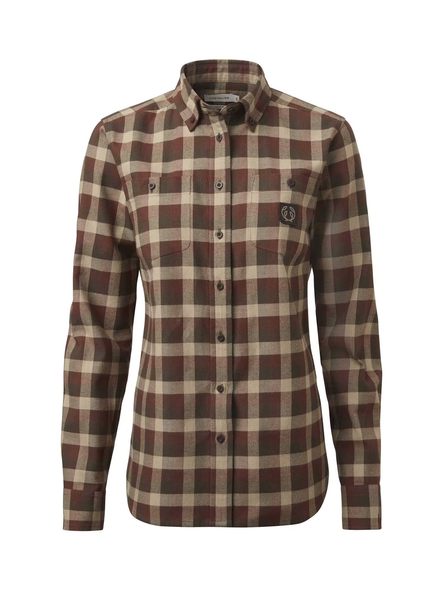 Heron Flannel Shirt Women HOLLY GREEN CHECKED / 46