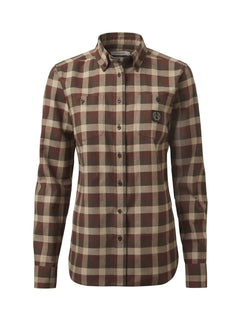 Heron Flannel Shirt Women HOLLY GREEN CHECKED / 46