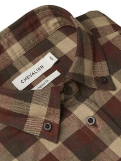 Heron Flannel Shirt Women HOLLY GREEN CHECKED / 46