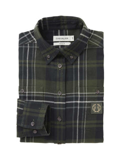 Heron Flannel Shirt Women OCTOBER GREEN CHECKED / 44