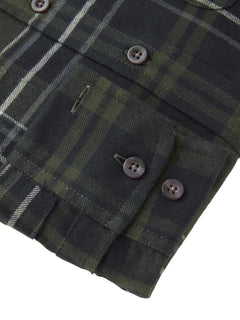 Heron Flannel Shirt Women OCTOBER GREEN CHECKED / 44