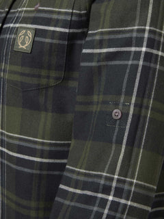 Heron Flannel Shirt Women OCTOBER GREEN CHECKED / 44