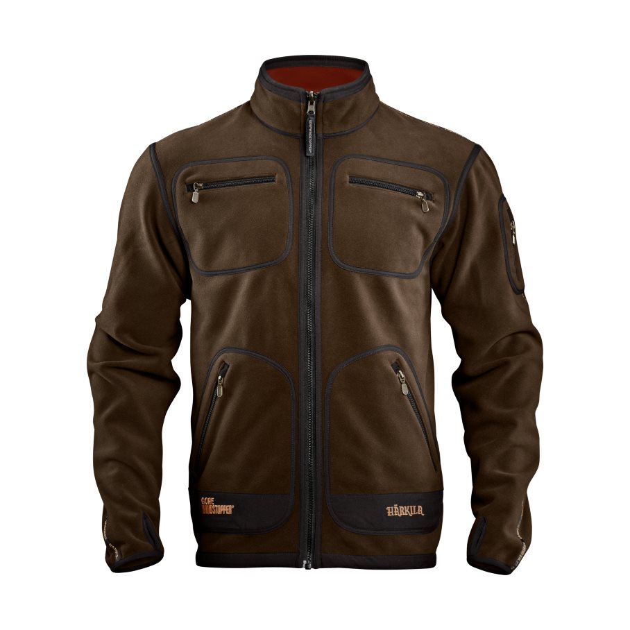 Kamko Fleece, Vändbar BRUN/RÖD / XXL
