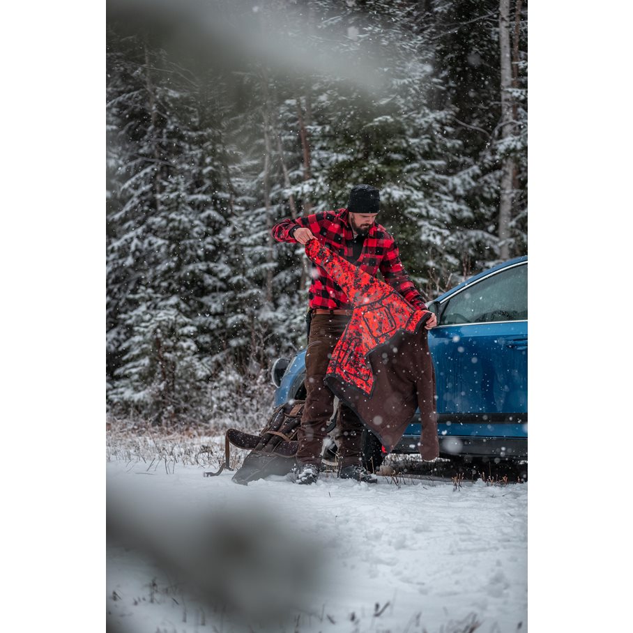 Jämtland Pixel Jacka RÖD/SVART / 4XL