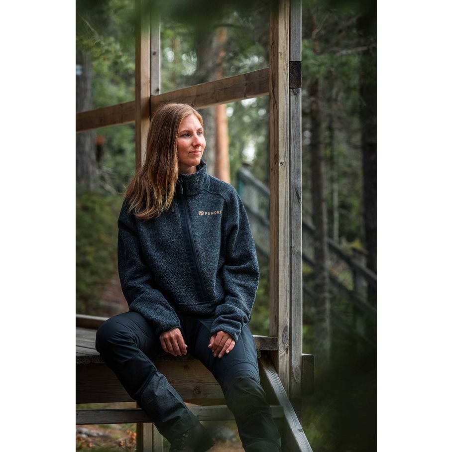 Hotagen Ulltröja Windstopper GRÅBLÅ / M