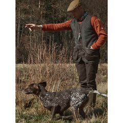 Vintage Dogsport Vest Men LEATHER BROWN / M