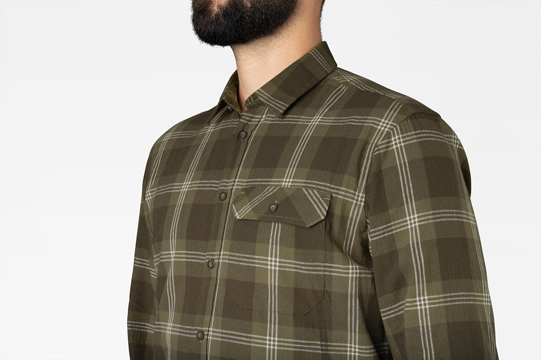 Highseat Skjorta PINE GREEN CHECK / L