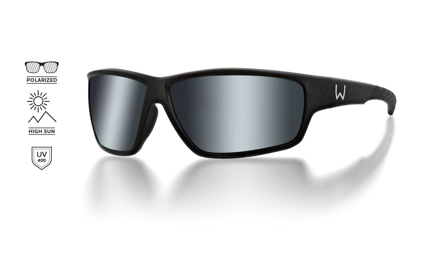 W6 Sport  Solglasögon LB SMOKE LM SILVER FLASH AR BLUE / EN STL
