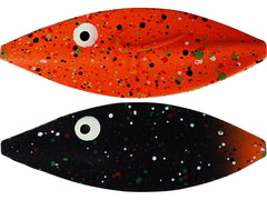 Twister Skeddrag BLACK ORANGE SPLAT / 2,7 CM OCH 2 GRAM