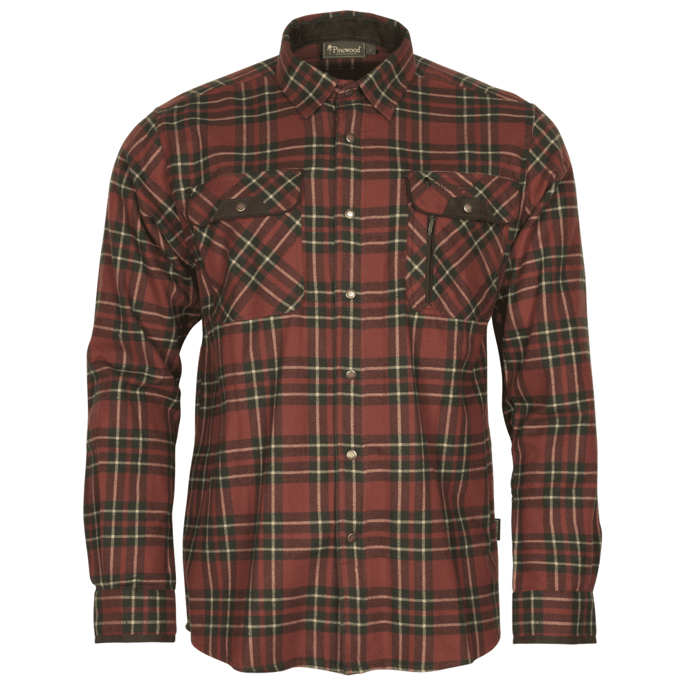 Skjorta Prestwick Exclusive D.TERRACOTTA/D.GREEN / S