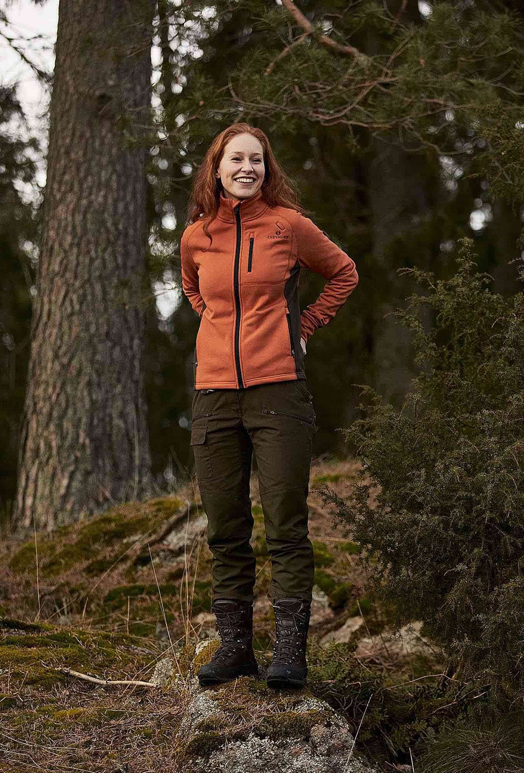 Tay Fleece Dam ORANGE/BROWN / 44