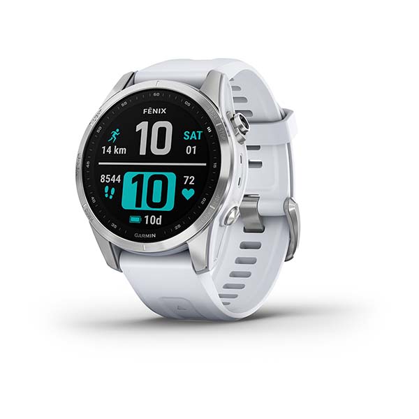 Fenix® 7S VIT / SILVERFÄRGAD MED VITT ARMBAND