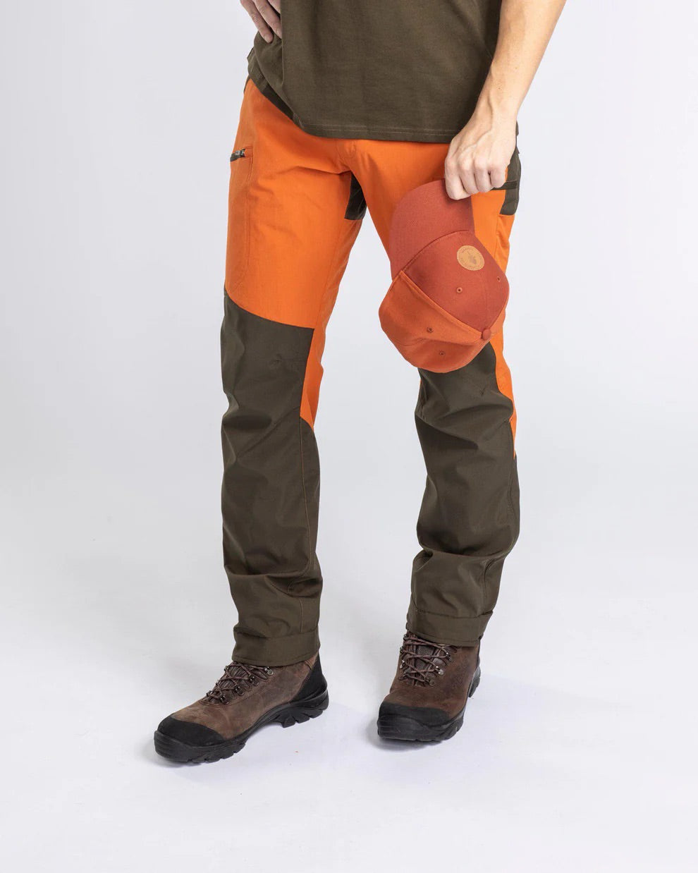 Byxa Abisko Brenton B.ORANGE/MOSSGREEN / C46