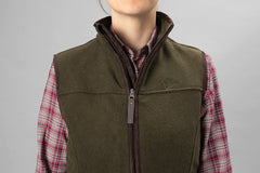 Woodcock Ivy Fleece Väst PINE GREEN MELANGE / L
