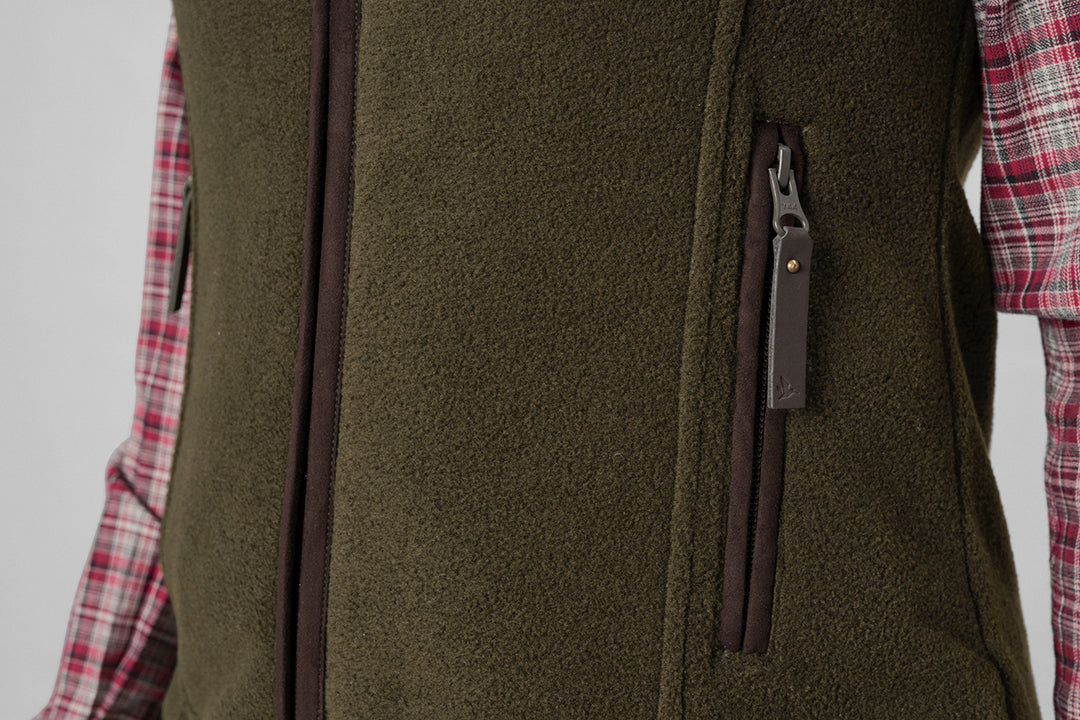 Woodcock Ivy Fleece Väst PINE GREEN MELANGE / L