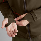 Scandinavian Fleece Jacka WILLOW GREEN/SHADOW BROWN / M