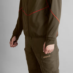 Scandinavian Fleece Jacka WILLOW GREEN/SHADOW BROWN / XXL