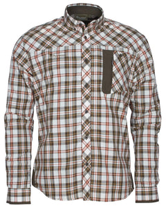 Wolf Shirt Men OFFWHITE/BRUN / S