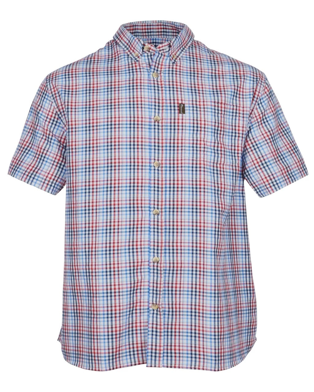Sommarskjorta Herr LJUSBLÅ/RÖD / 5XL