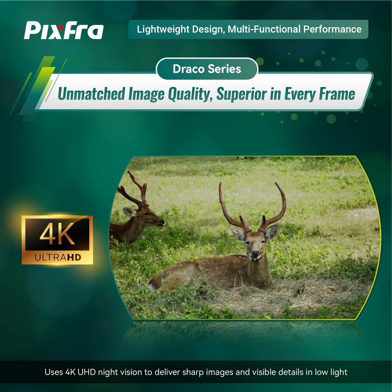 Draco D225N-4K Multispektral Värmekikare 256x192