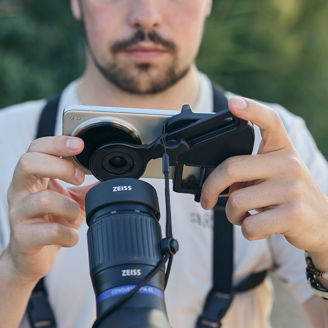 Digiscoping Mobiltelefonadapter